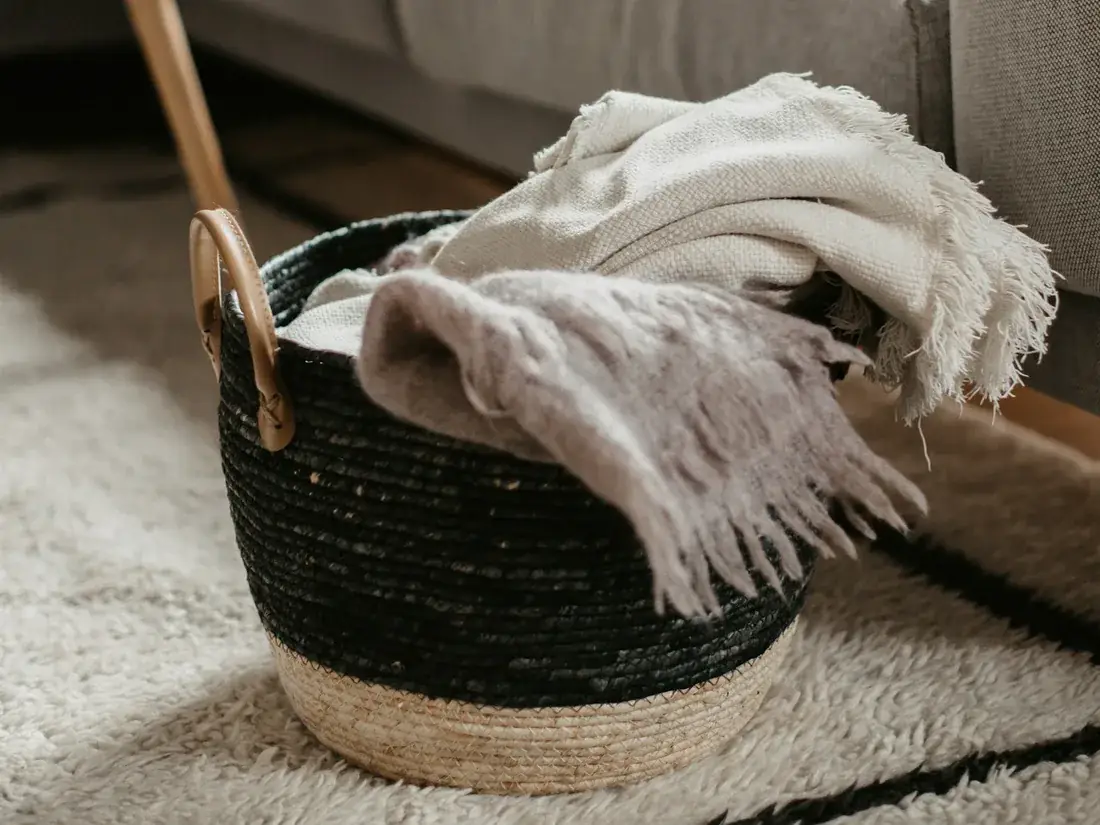 Handwoven basket detail